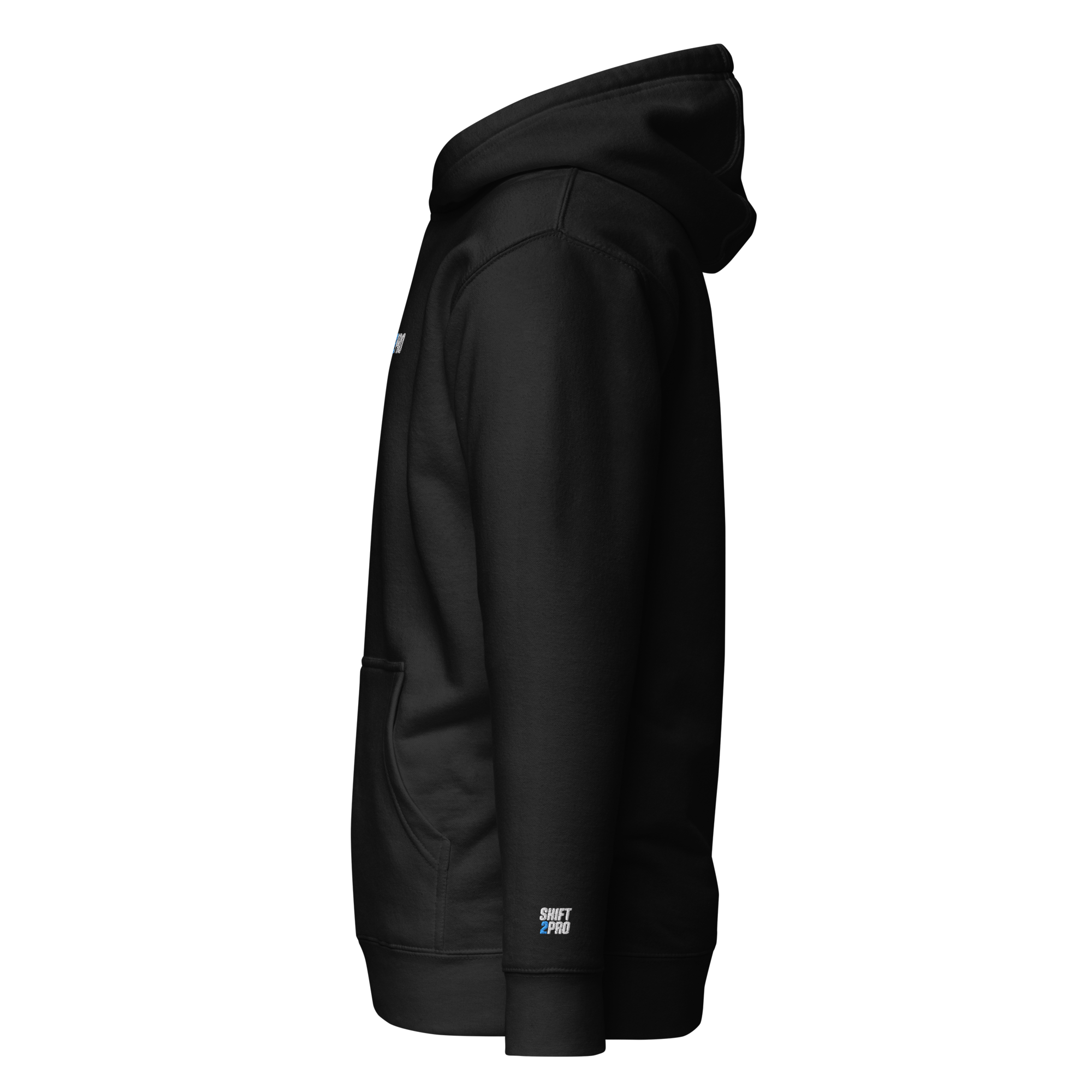 S2P Hoodie Black Sleeve-Print