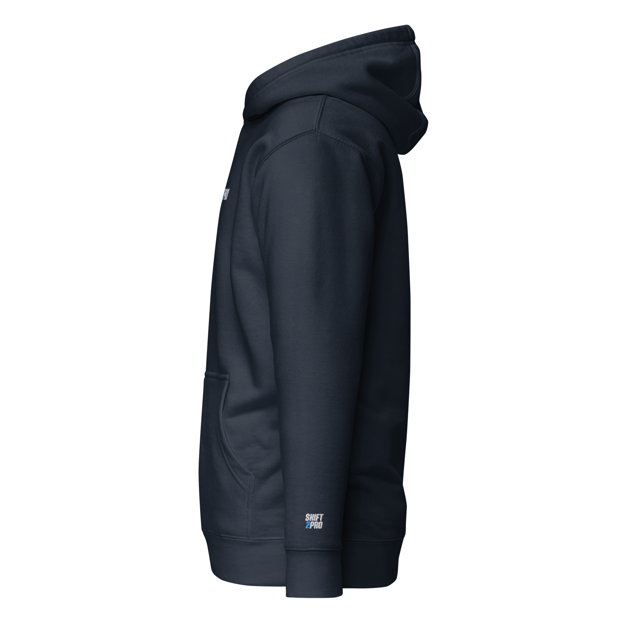 S2P Hoodie Navy Sleeve-Print